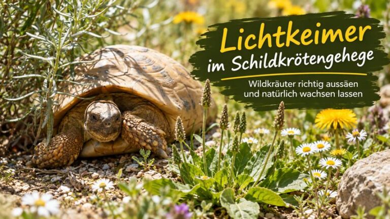 Lichtkeimer im Schildkrötengehege – Wildkräuter richtig aussäen und natürlich wachsen lassen